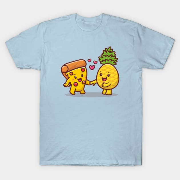 Cute Pizza With Pineapple T-Shirt by Catalyst Labs